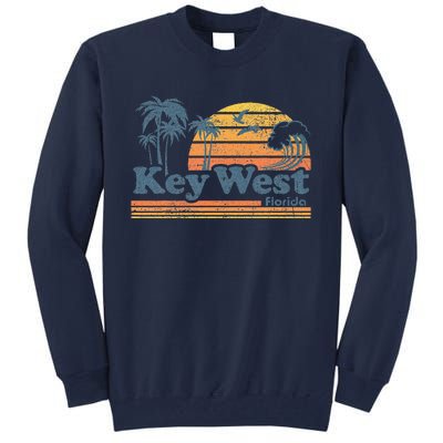 Key West Florida Beach Vintage Spring Break Vacation Retro Tall Sweatshirt