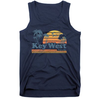 Key West Florida Beach Vintage Spring Break Vacation Retro Tank Top