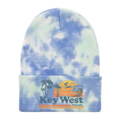 Key West Florida Beach Vintage Spring Break Vacation Retro Tie Dye 12in Knit Beanie