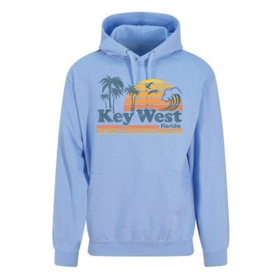 Key West Florida Beach Vintage Spring Break Vacation Retro Unisex Surf Hoodie