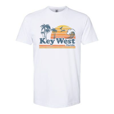 Key West Florida Beach Vintage Spring Break Vacation Retro Softstyle CVC T-Shirt