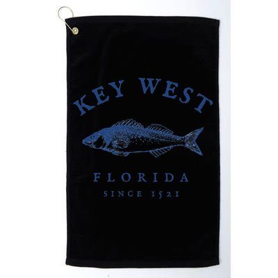 Key West Florida Vintage Fishing Golf Towel