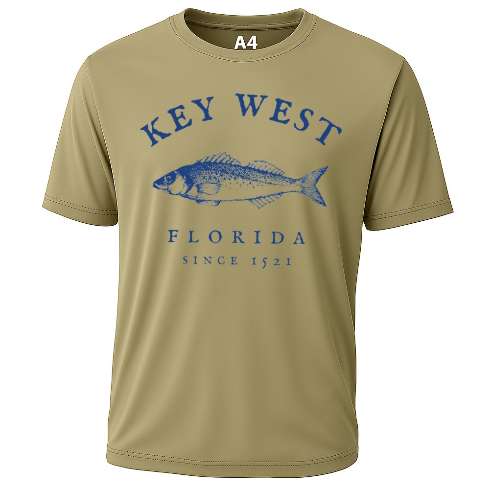 Key West Florida Vintage Fishing Performance Shirt