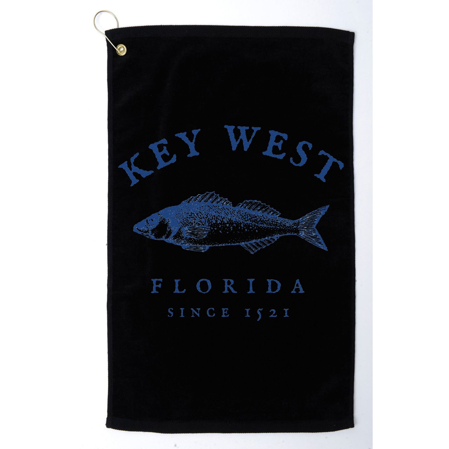 Key West Florida Vintage Fishing Golf Towel