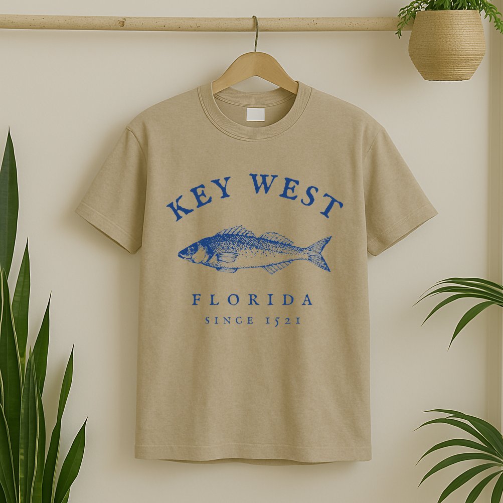 Key West Florida Vintage Fishing T-Shirt