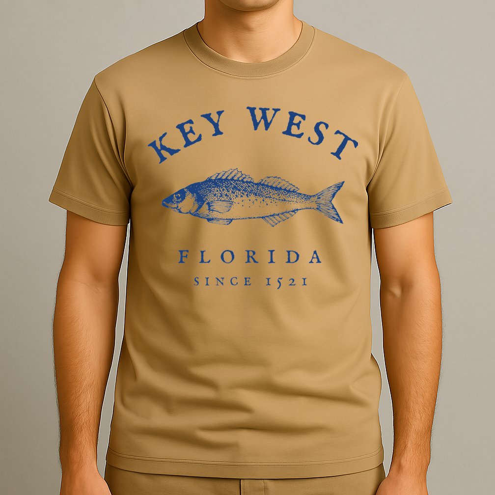 Key West Florida Vintage Fishing T-Shirt
