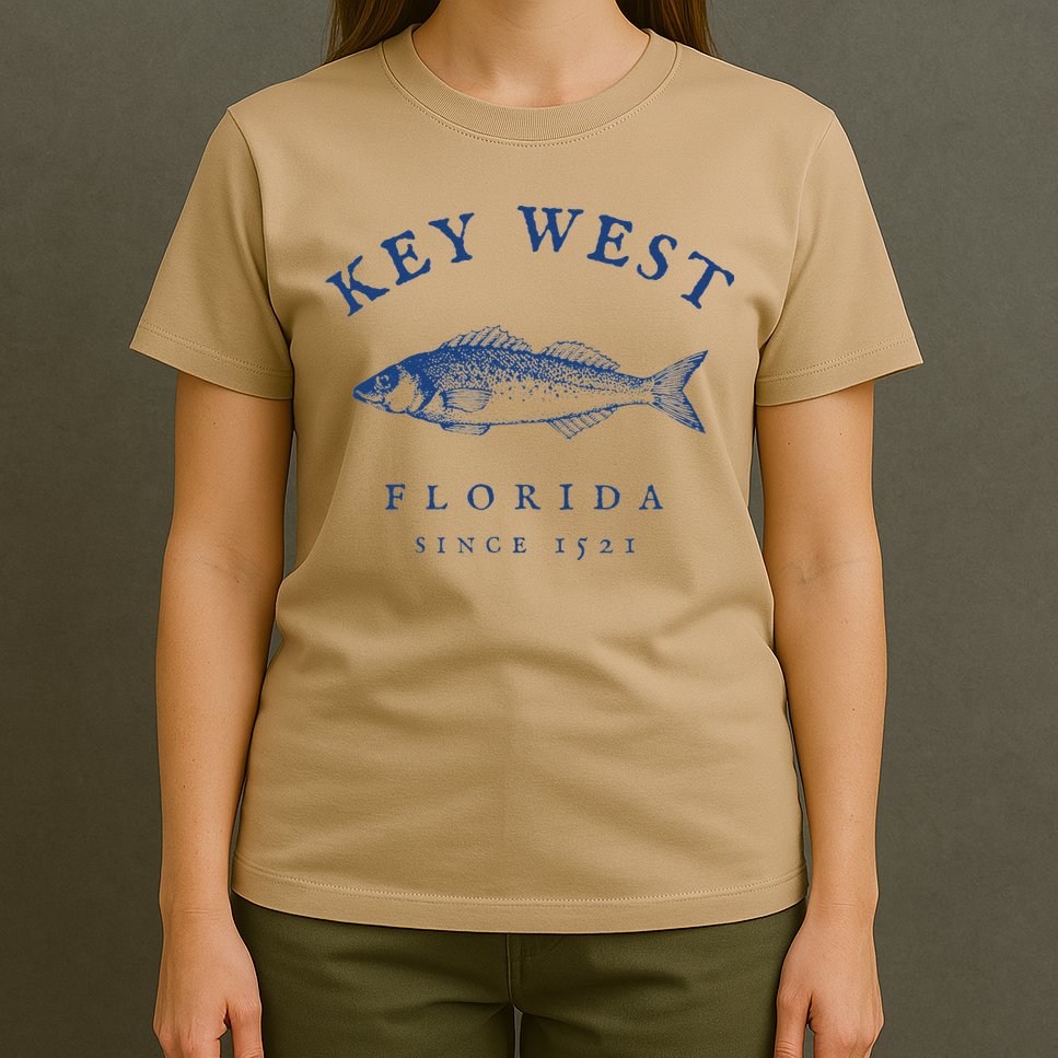 Key West Florida Vintage Fishing T-Shirt