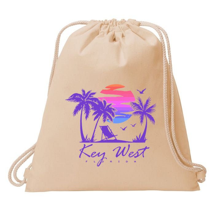 Key West Florida Spring Break Vacation Drawstring Bag