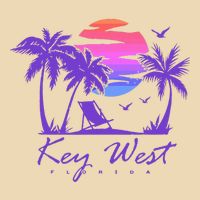 Key West Florida Spring Break Vacation Drawstring Bag