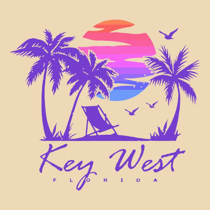 Key West Florida Spring Break Vacation Drawstring Bag