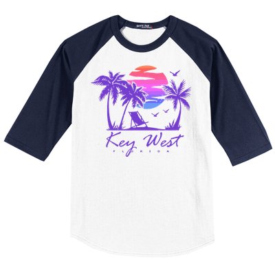 Key West Florida Spring Break Vacation Baseball Sleeve Shirt