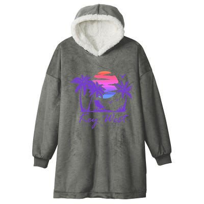 Key West Florida Spring Break Vacation Hooded Wearable Blanket