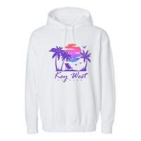 Key West Florida Spring Break Vacation Garment-Dyed Fleece Hoodie