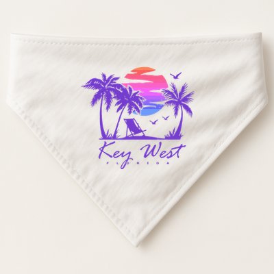 Key West Florida Spring Break Vacation USA-Made Doggie Bandana