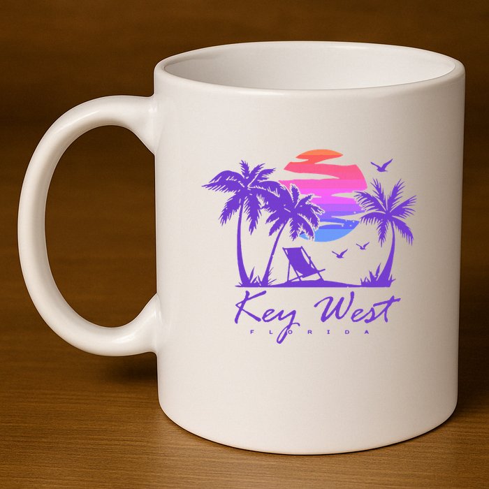 Key West Florida Spring Break Vacation 11oz C Handle Ceramic Mug