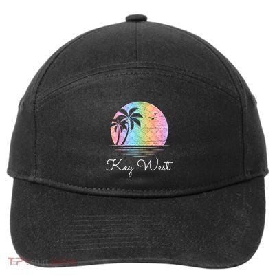 Key West Florida Vacation Beach Mermaid Family Matching 7-Panel Snapback Hat