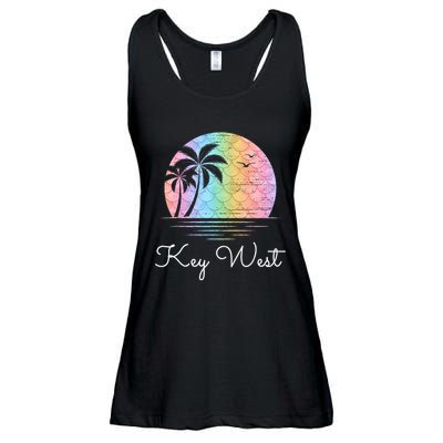 Key West Florida Vacation Beach Mermaid Family Matching Ladies Essential Flowy Tank