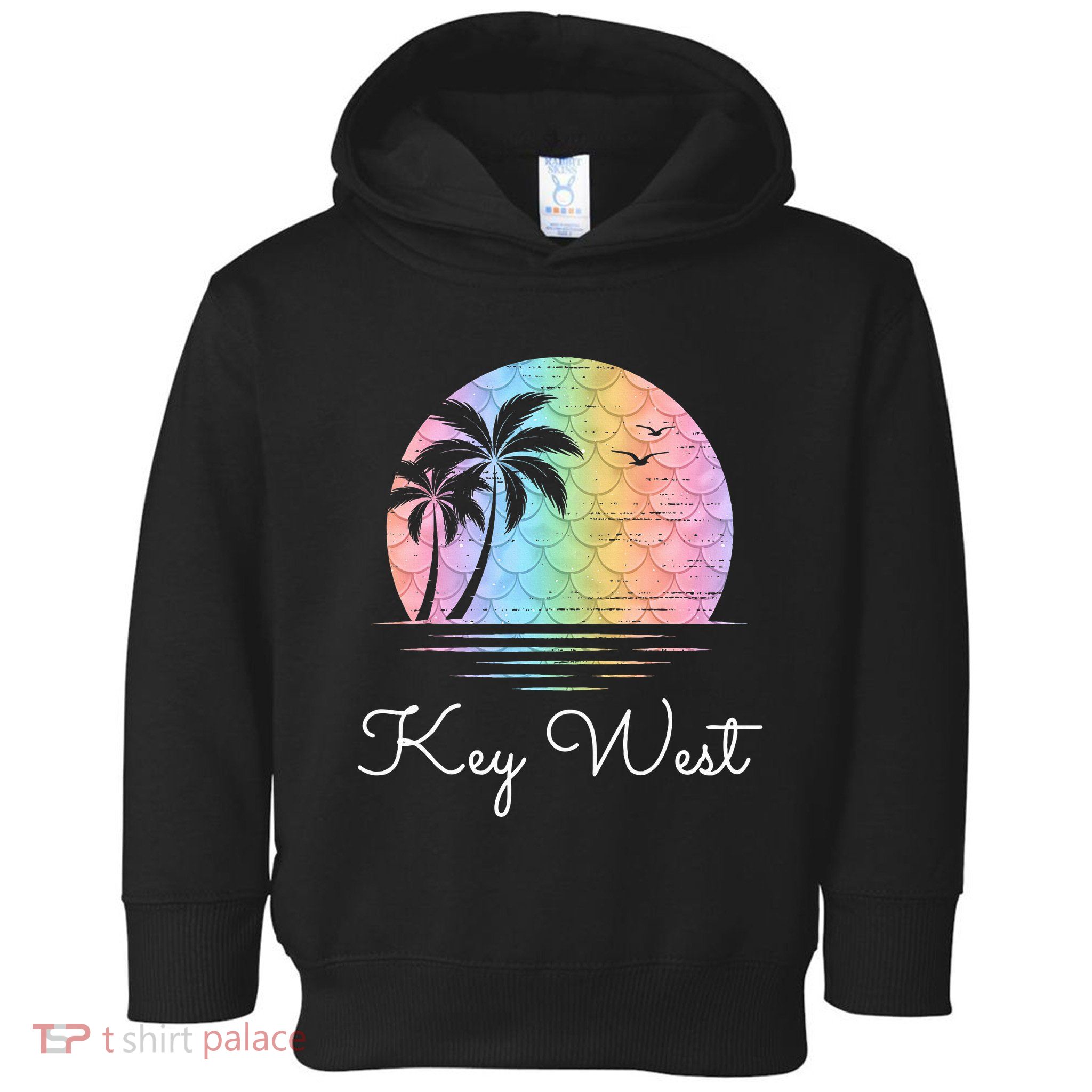 Key West Florida Vacation Beach Mermaid Family Matching Toddler Hoodie