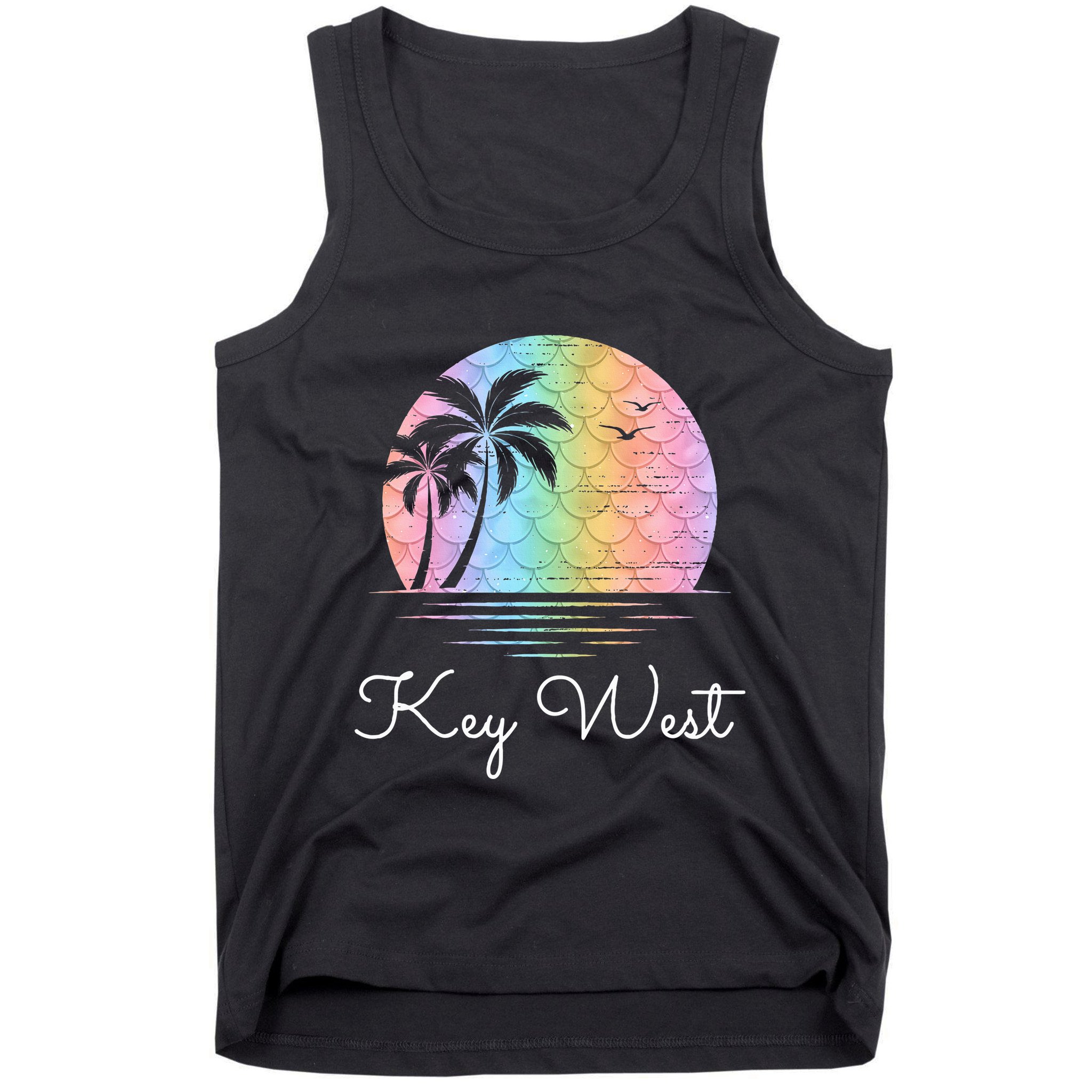 Key West Florida Vacation Beach Mermaid Family Matching Tank Top