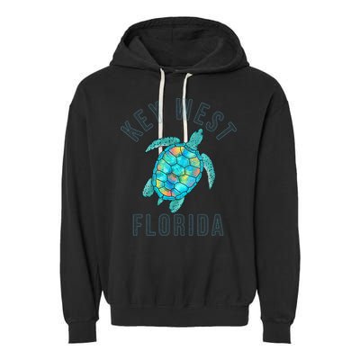 Key West Florida Sea Turtle Garment-Dyed Fleece Hoodie