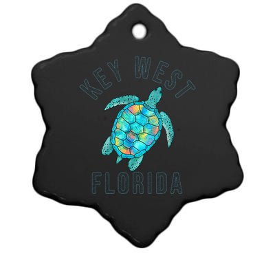 Key West Florida Sea Turtle Ceramic Star Ornament