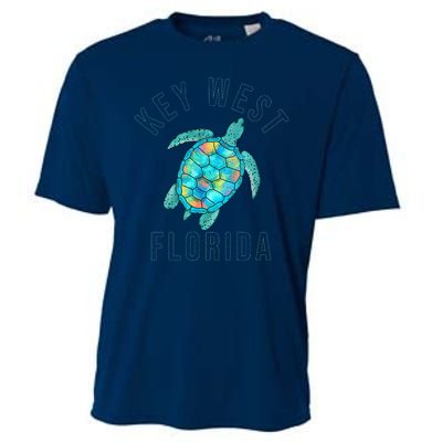 Key West Florida Sea Turtle Cooling Performance Crew T-Shirt