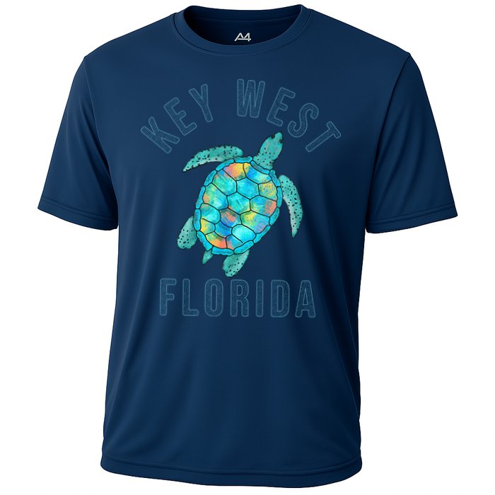 Key West Florida Sea Turtle Cooling Performance Crew T-Shirt