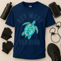 Key West Florida Sea Turtle Cooling Performance Crew T-Shirt