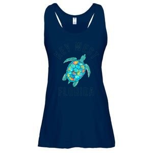 Key West Florida Sea Turtle Ladies Essential Flowy Tank