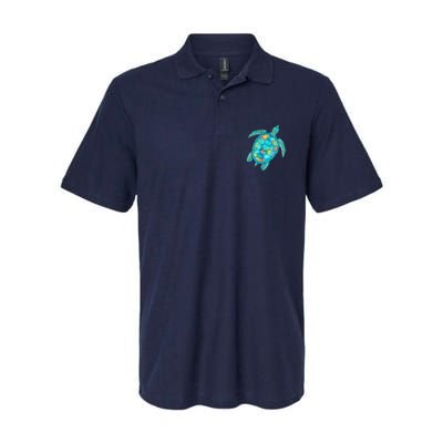 Key West Florida Sea Turtle Softstyle Adult Sport Polo