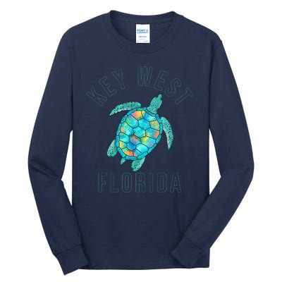 Key West Florida Sea Turtle Tall Long Sleeve T-Shirt