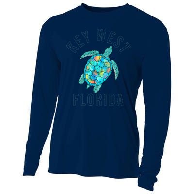 Key West Florida Sea Turtle Cooling Performance Long Sleeve Crew