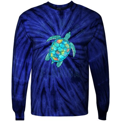 Key West Florida Sea Turtle Tie-Dye Long Sleeve Shirt