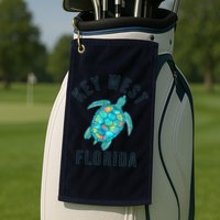 Key West Florida Sea Turtle Golf Towel