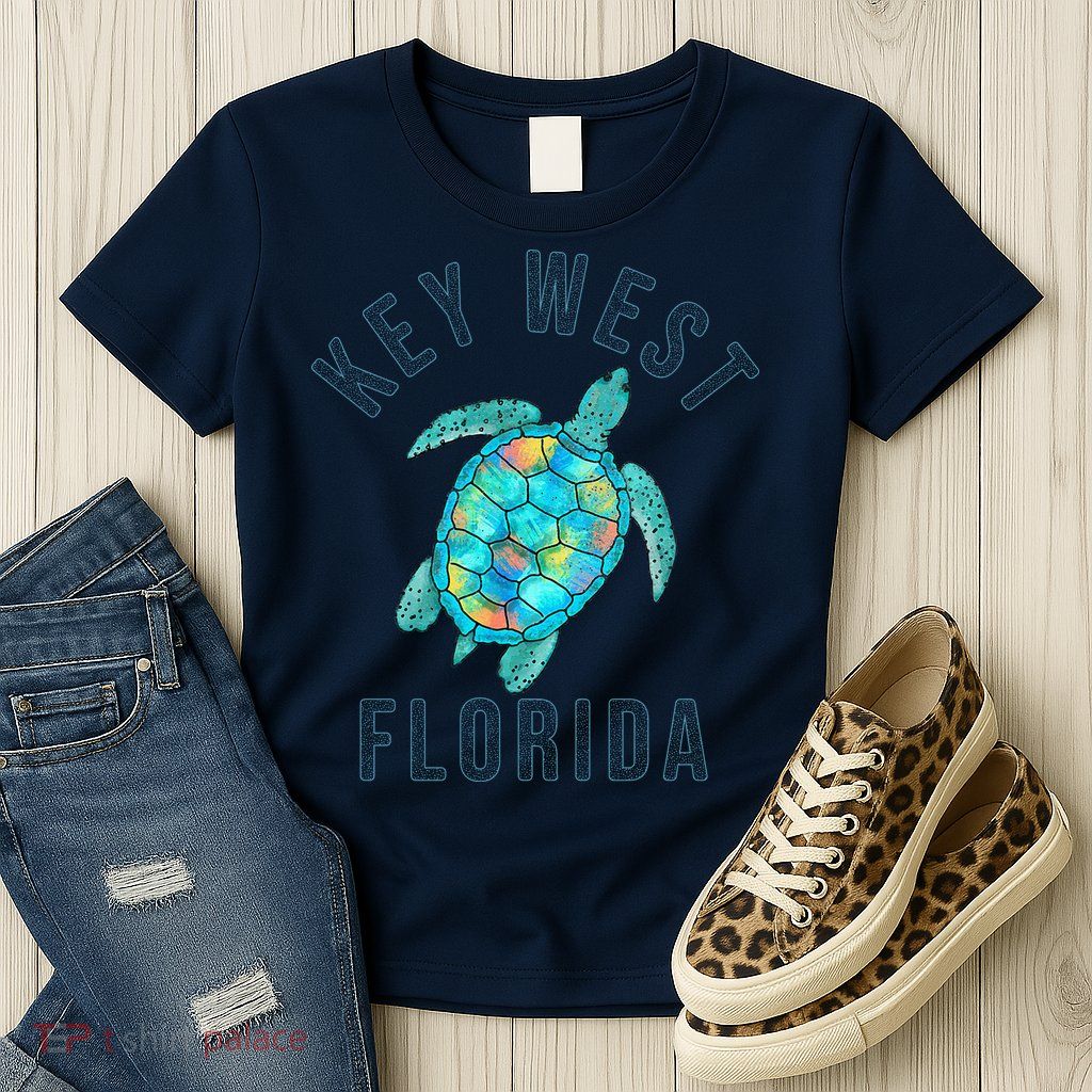 Key West Florida Sea Turtle Womens T-Shirt