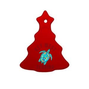 Key West Florida Sea Turtle Ceramic Tree Ornament