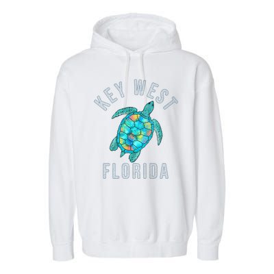 Key West Florida Sea Turtle Garment-Dyed Fleece Hoodie