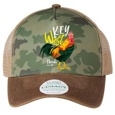Key West Florida Keys Rooster Vacation Cruise Souvenir Gift Great Gift Legacy Tie Dye Trucker Hat