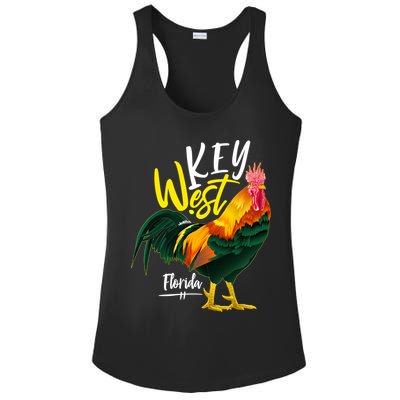Key West Florida Keys Rooster Vacation Cruise Souvenir Gift Great Gift Ladies PosiCharge Competitor Racerback Tank