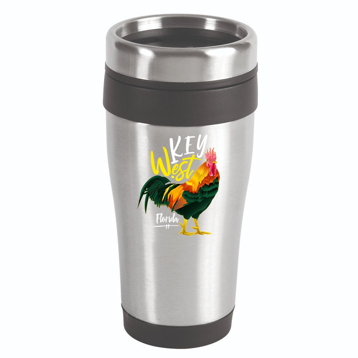 Key West Florida Keys Rooster Vacation Cruise Souvenir Gift Great Gift 16oz Travel Tumbler