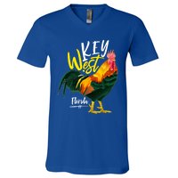 Key West Florida Keys Rooster Vacation Cruise Souvenir Gift Great Gift V-Neck T-Shirt