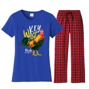 Key West Florida Keys Rooster Vacation Cruise Souvenir Gift Great Gift Women's Flannel Pajama Set