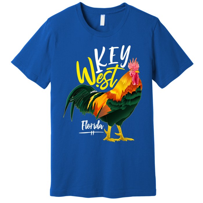 Key West Florida Keys Rooster Vacation Cruise Souvenir Gift Great Gift Premium T-Shirt