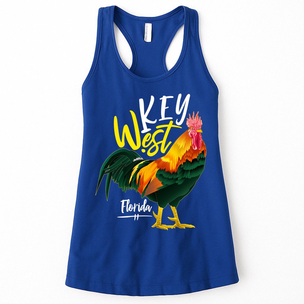 Key West Florida Keys Rooster Vacation Cruise Souvenir Gift Great Gift Womens Tank Top