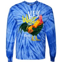 Key West Florida Keys Rooster Vacation Cruise Souvenir Gift Great Gift Tie-Dye Long Sleeve Shirt