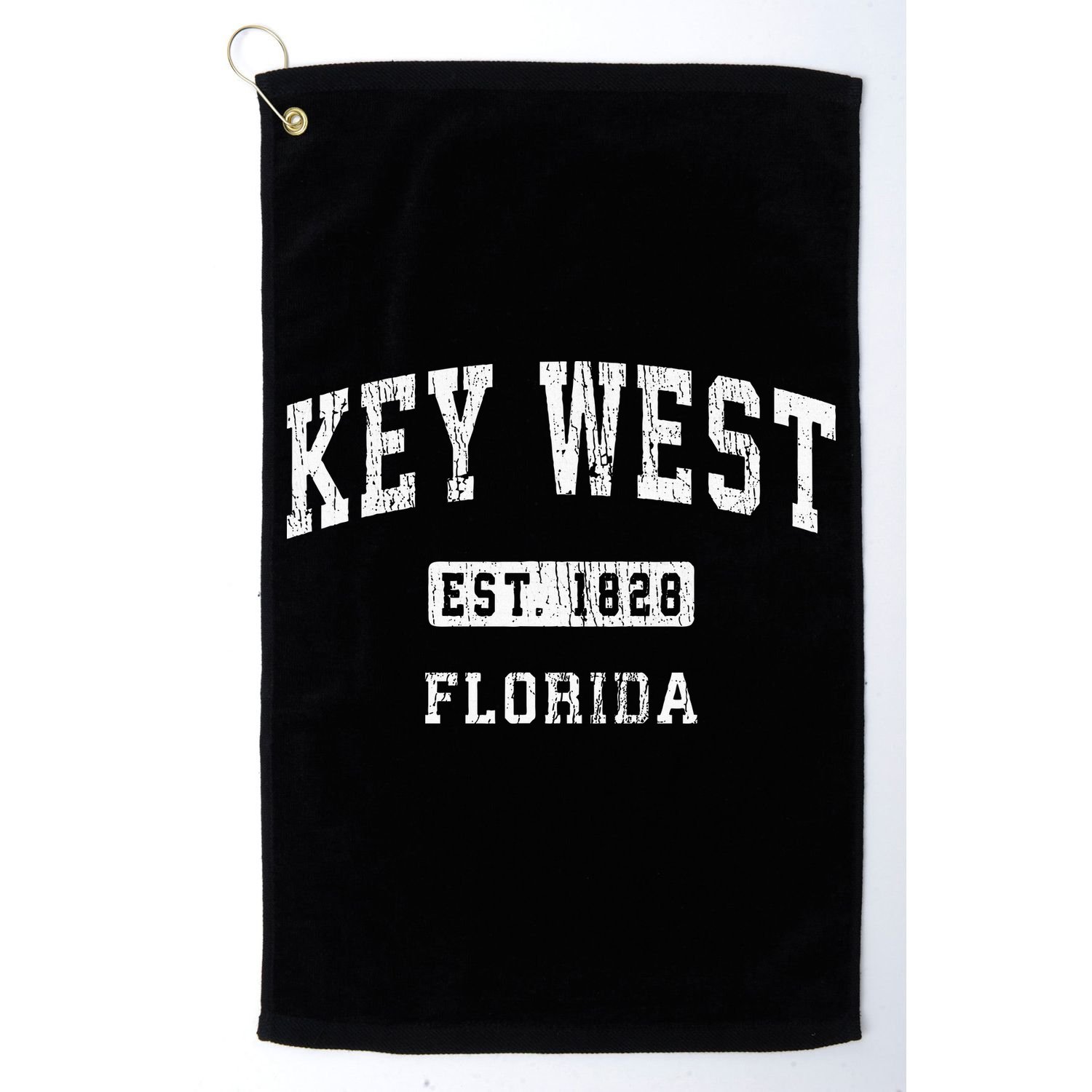 Key West Florida Fl Vintage Athletic Sports Golf Towel