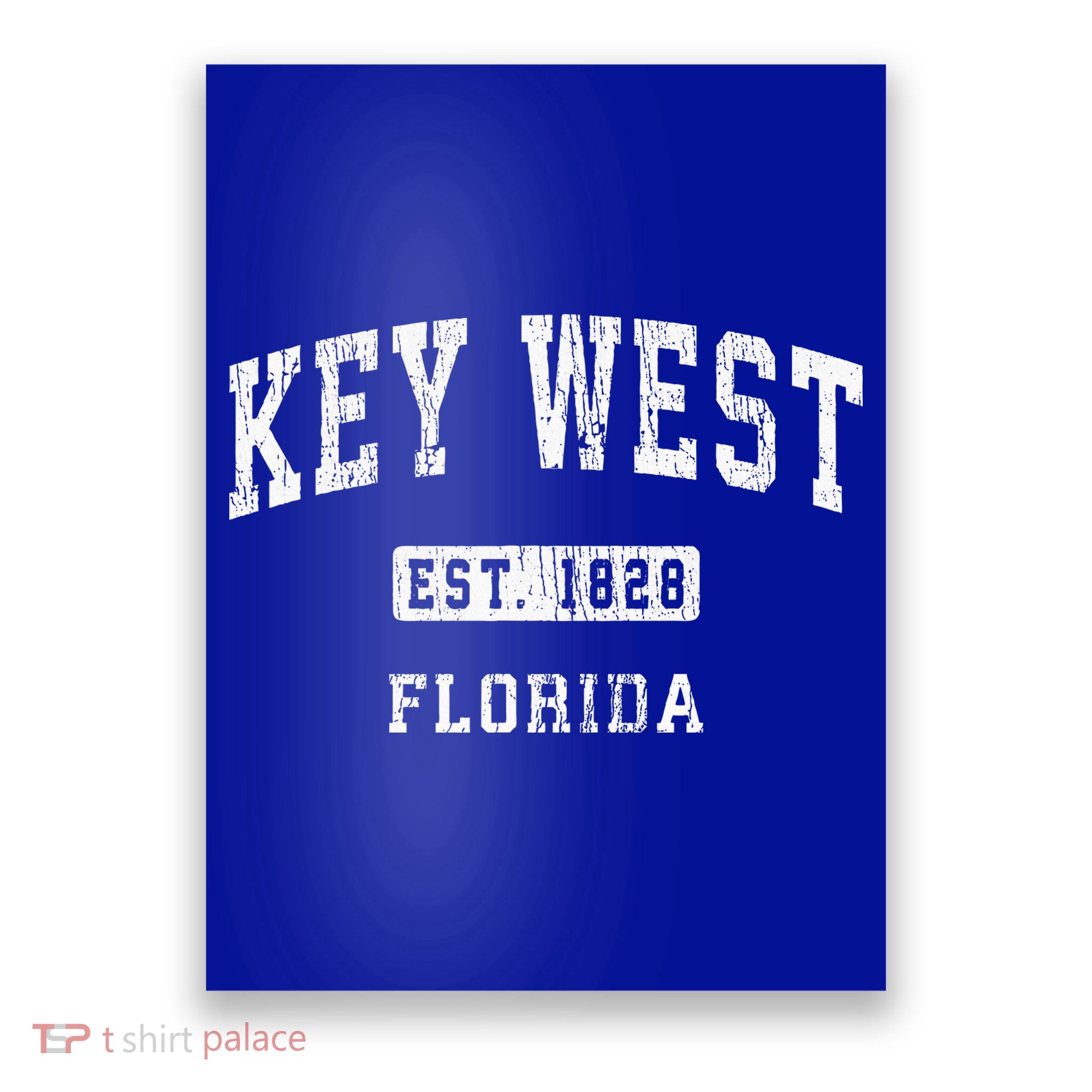 Key West Florida Fl Vintage Athletic Sports Poster