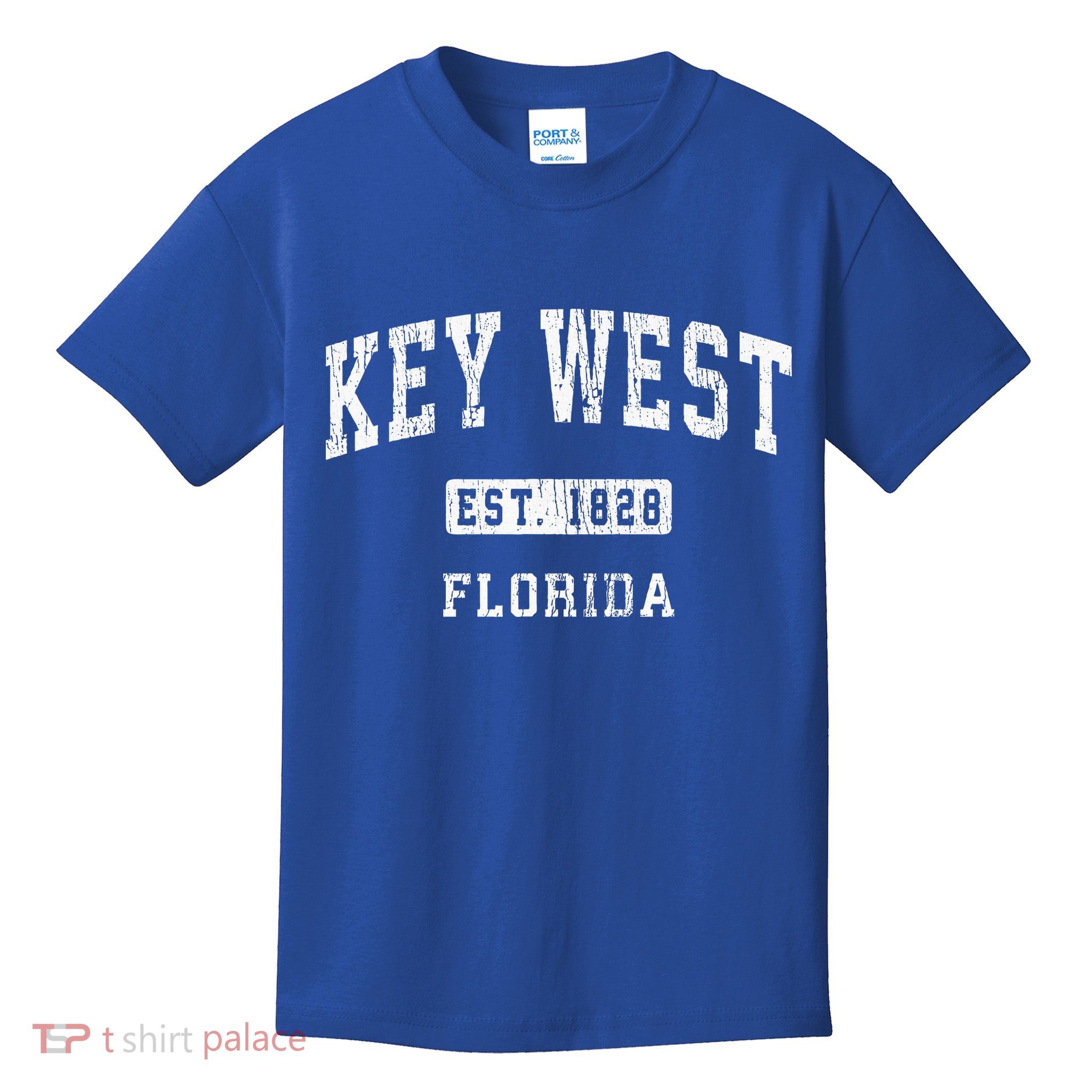 Key West Florida Fl Vintage Athletic Sports Kids T-Shirt