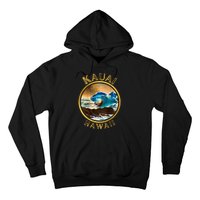 Kauai Wave Front Back Surf Chicken Rooster Ocean Beauty Hoodie