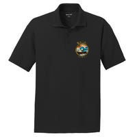 Kauai Wave Front Back Surf Chicken Rooster Ocean Beauty PosiCharge RacerMesh Polo